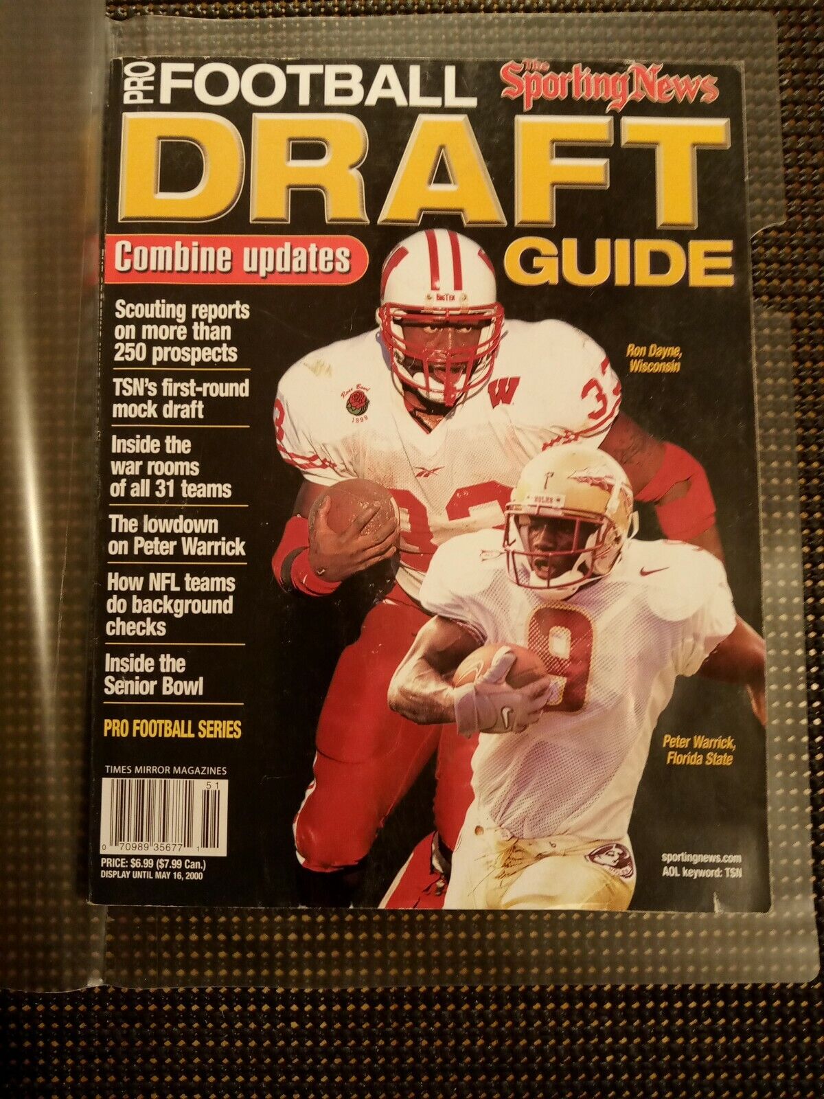 🔥Tom Brady Rookie yr  RARE 2000 Sports News Pro Football Draft Guide, 1 of 1📈