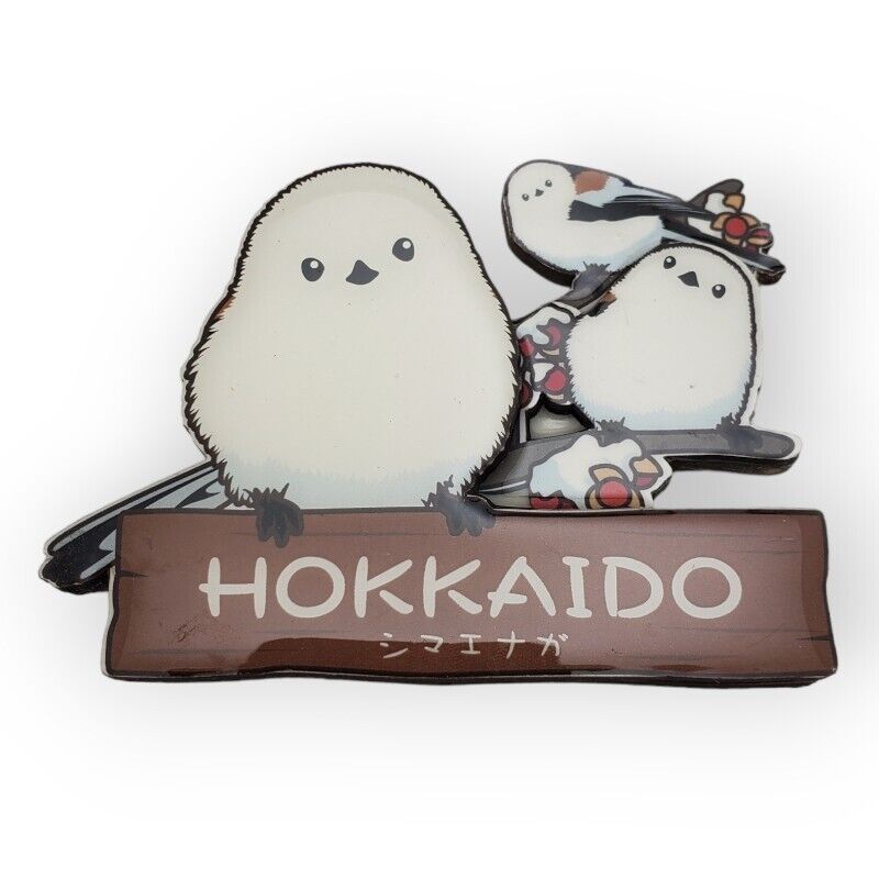 Japan Hokkaido Fridge Refrigerator Magnet Tourism Souvenir Gift Tiny White Bird