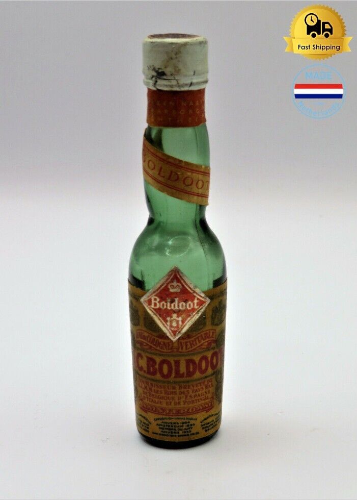 Antique 1800s Green Bottle J.C. Boldoot Eau de Cologne Veritable