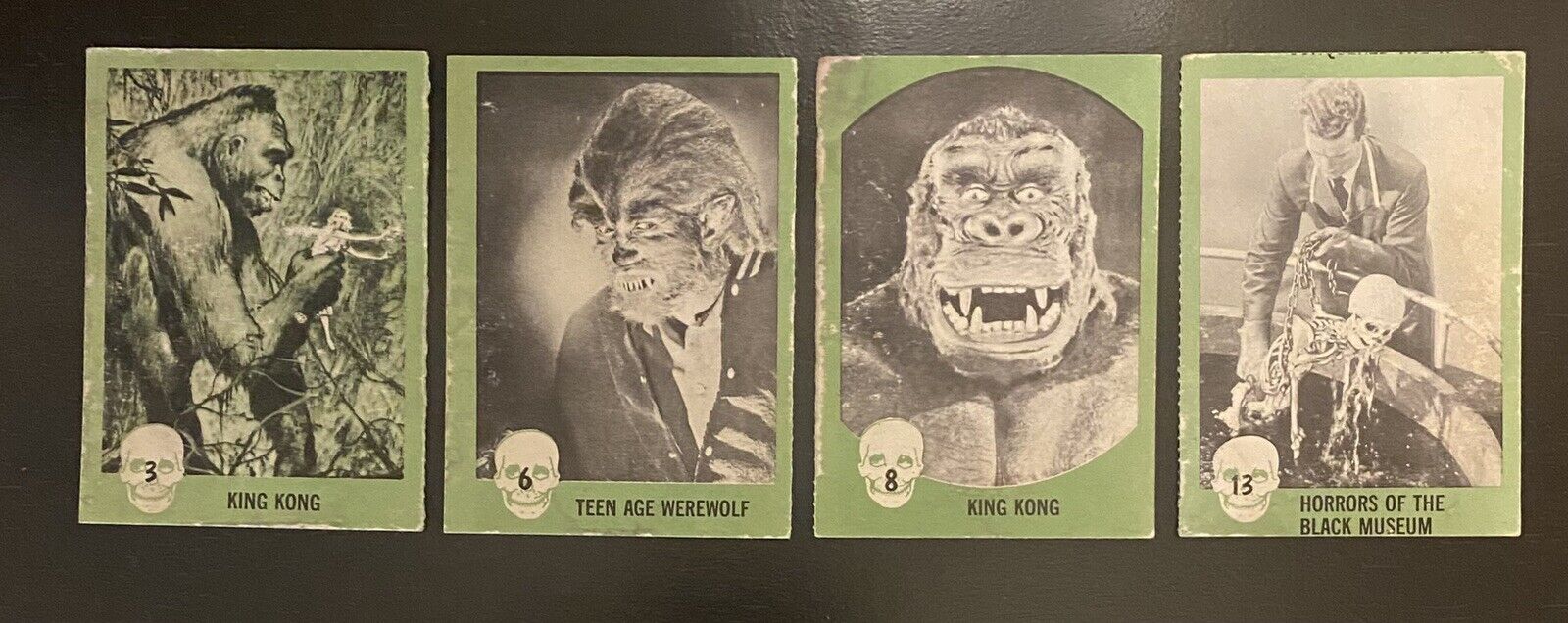 1961 Nu-Card Horror Monsters Series Cards  ~U PICK The Cards You Need~