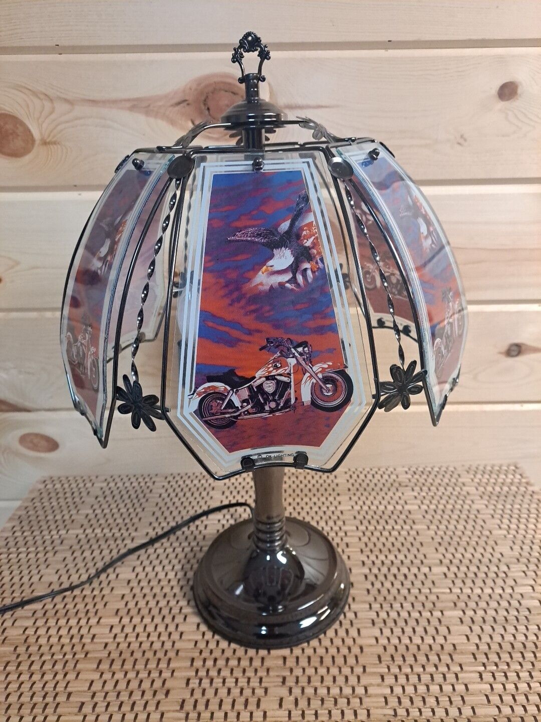 Vintage Motorcycle Table Lamp Night Light OK Lighting