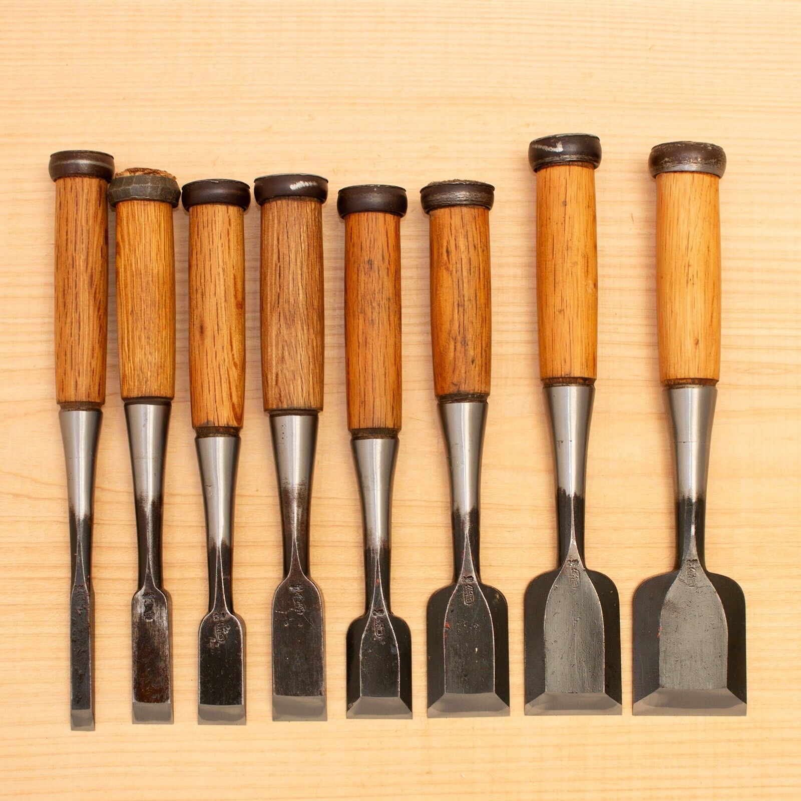 Japanese Chisel Set of 8 Hand Tool wood working #487