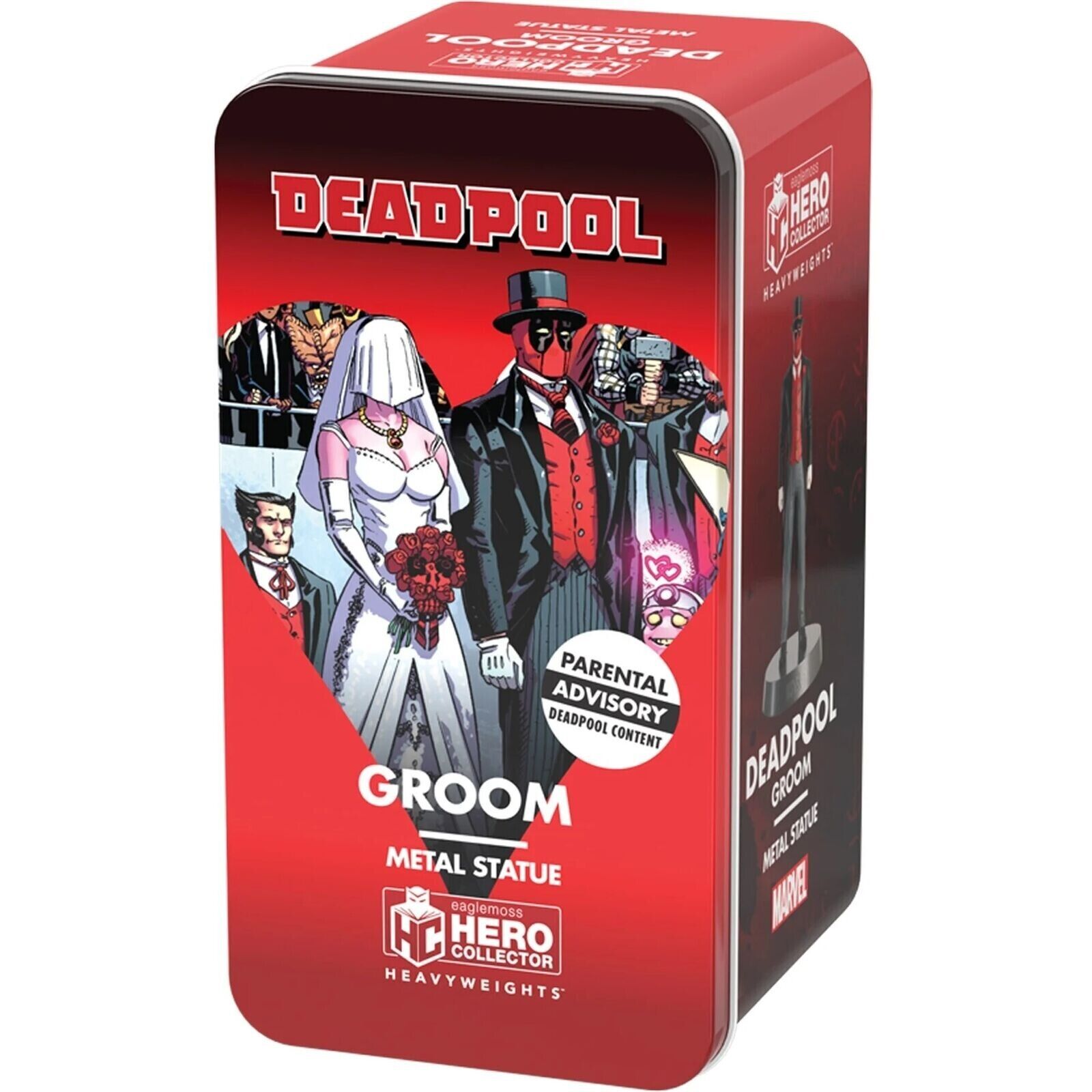 Deadpool GROOM Heavyweights 1:18 Die-Cast Metal Statue Eaglemoss Limited