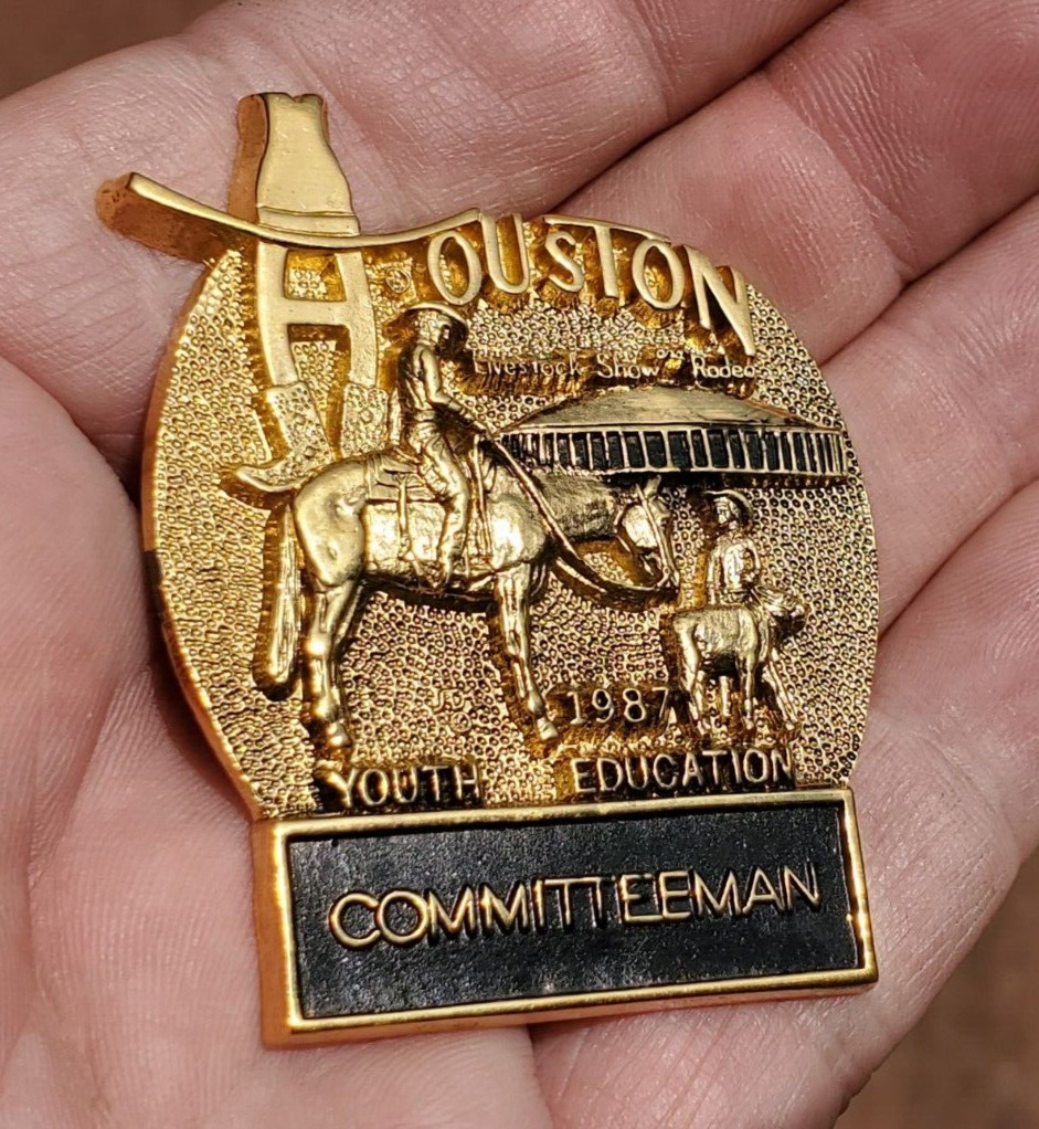 Houston Livestock Show and Rodeo Pin - 1987 \