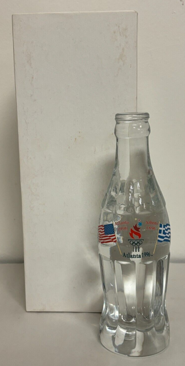 Coca-Cola - 1996 Atlanta Olympics - Athens, Greece - Lead Crystal Bottle