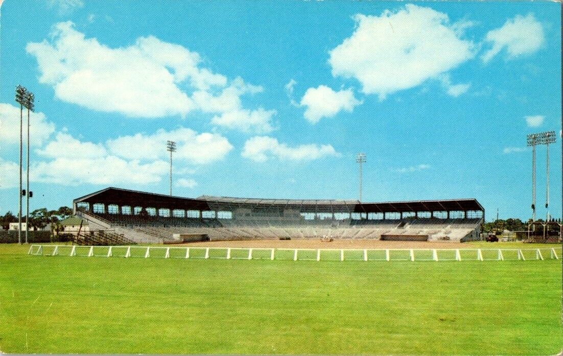 vintage postcard-Jack Russell Stadium, Clearwater, Florida unposted