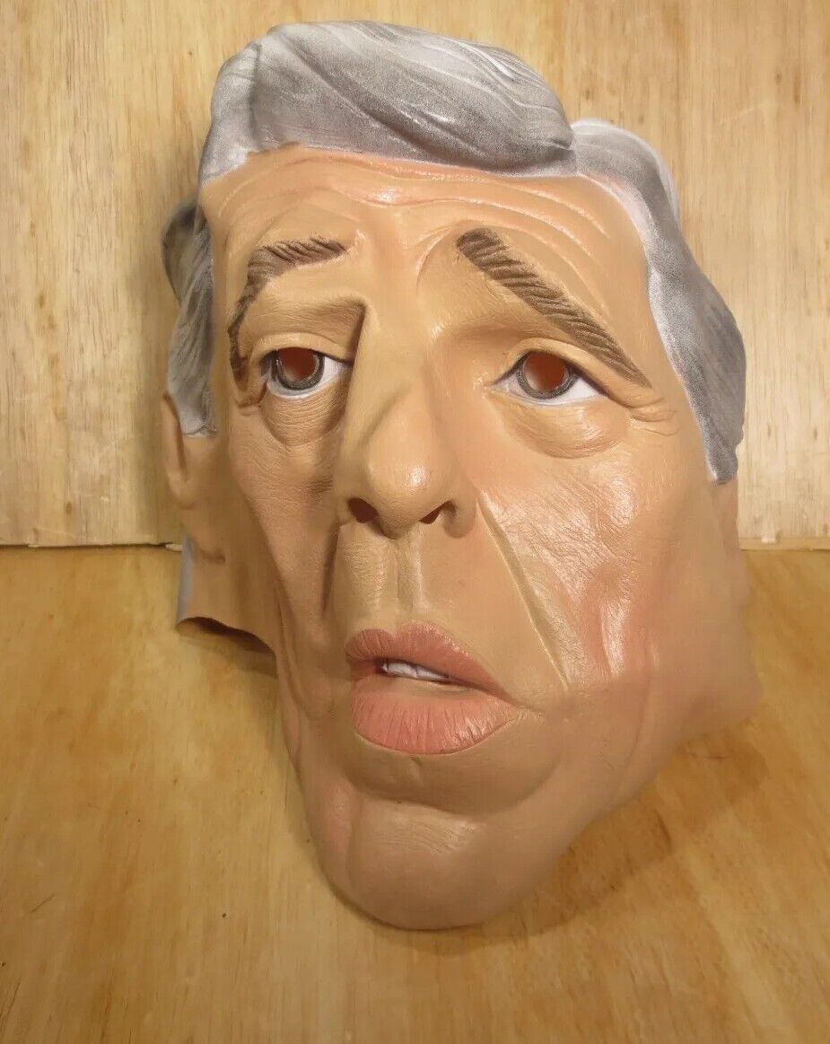 Vintage John Kerry Political Full Face Adult Halloween Mask Cesar 2003