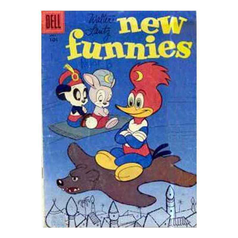 New Funnies #242 in Very Good minus condition. Dell comics [t,