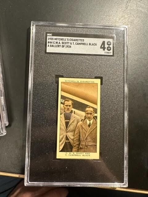 1935 Mitchell & Son, A Gallery of 1934 #44 C.W.A Scott &T. Campbell Black  SGC 4