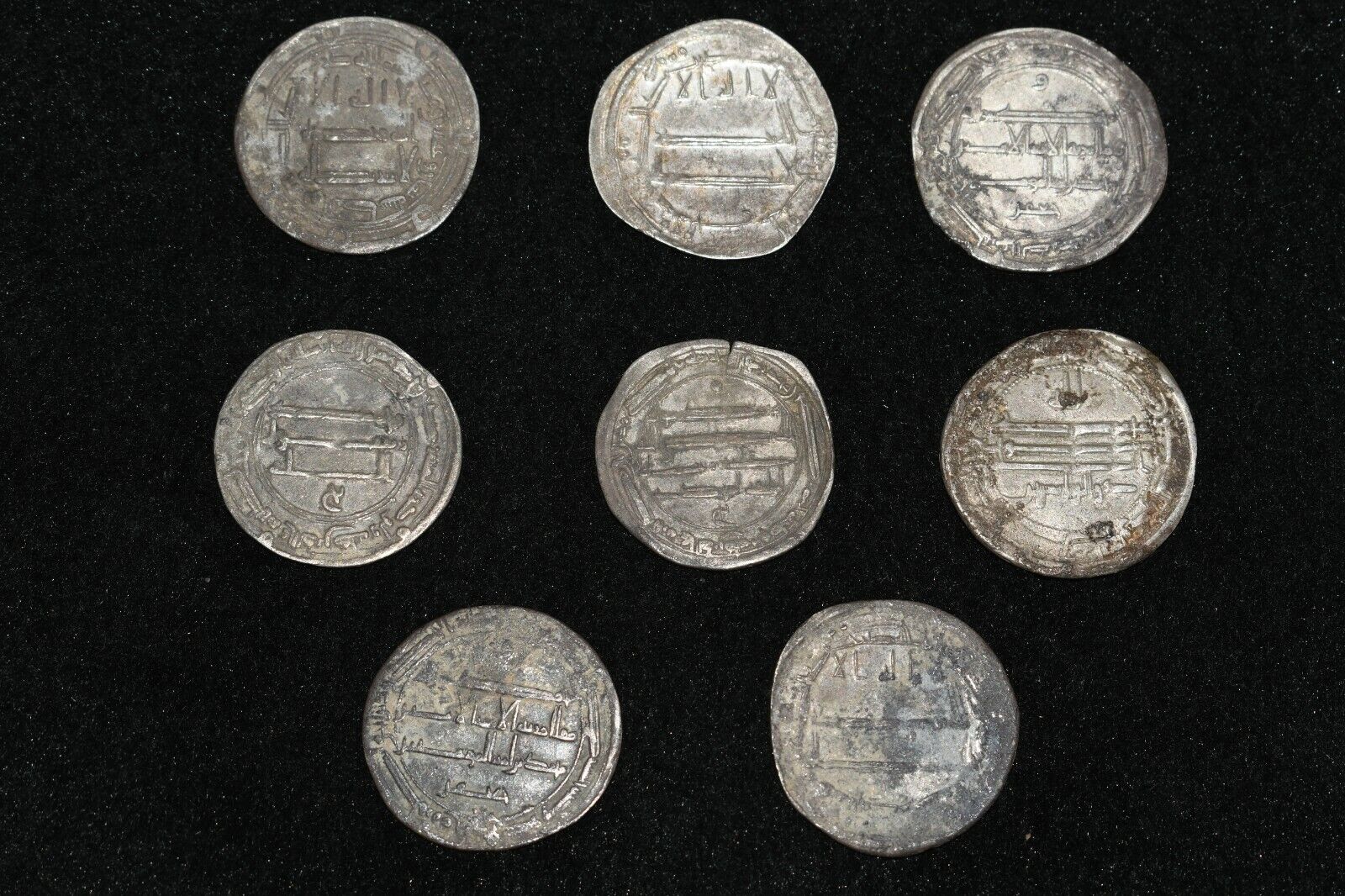 8 Genuine Ancient Islamic Silver Umayyad Dinar Coins Ancient Collectable Coins