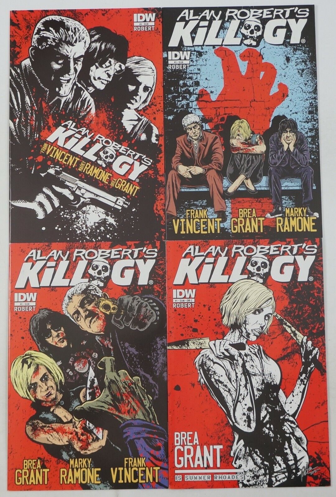 Alan Robert's Killogy #1-4 VF/NM complete series - the Ramones - life of agony C
