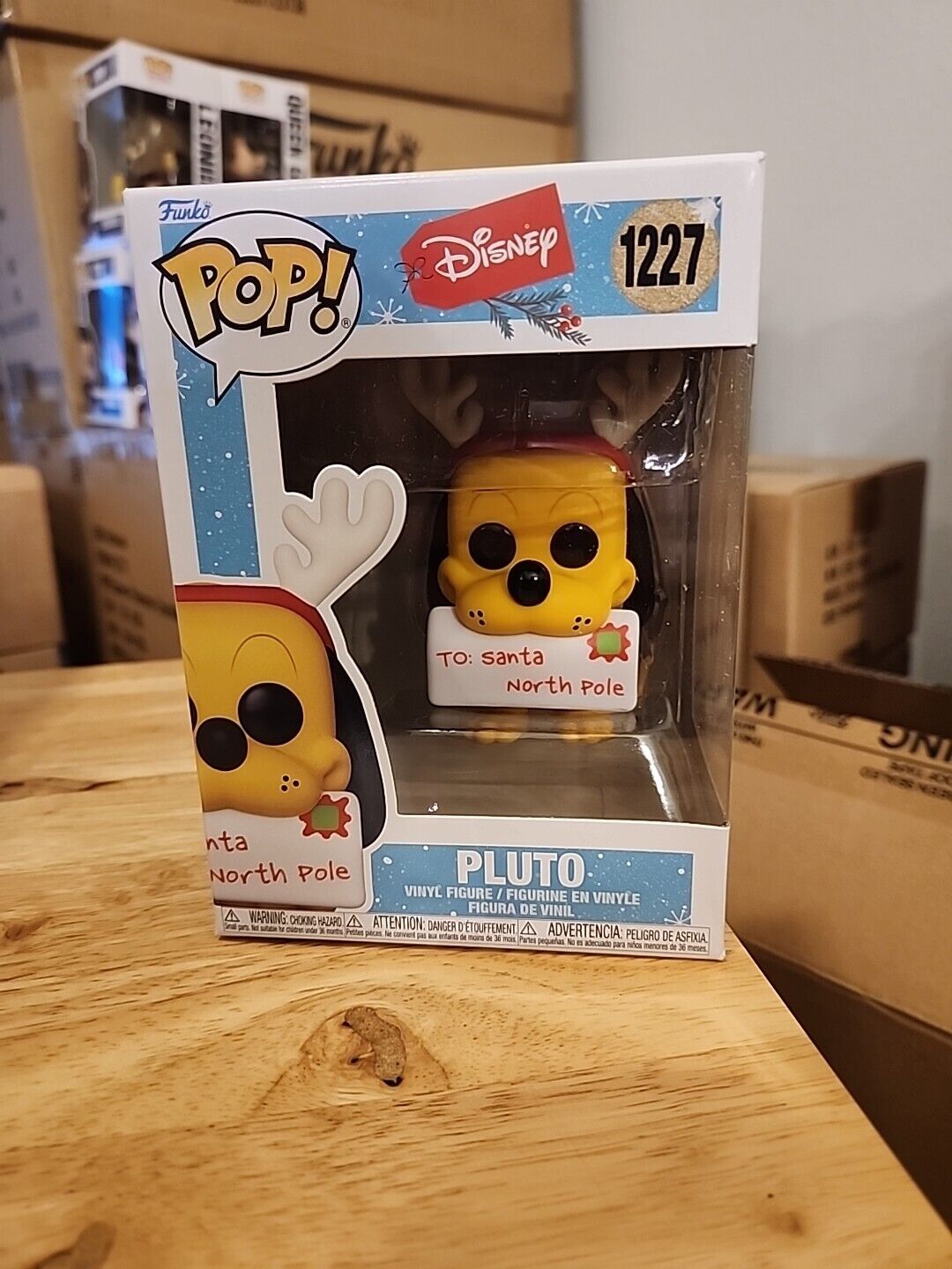2023 Funko Pop Disney Holiday Pluto Letter To Santa Vinyl Figure-New