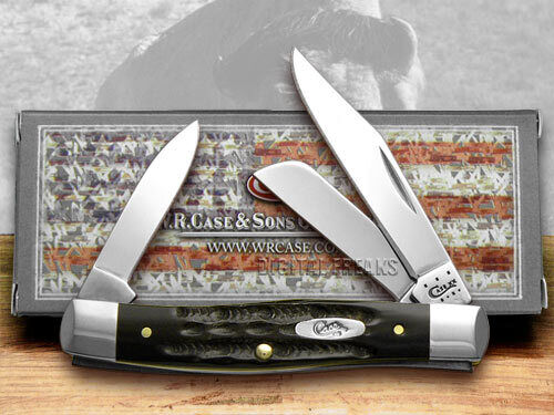 Case xx Medium Stockman Knife Jigged Genuine Buffalo Horn Pocket 65012