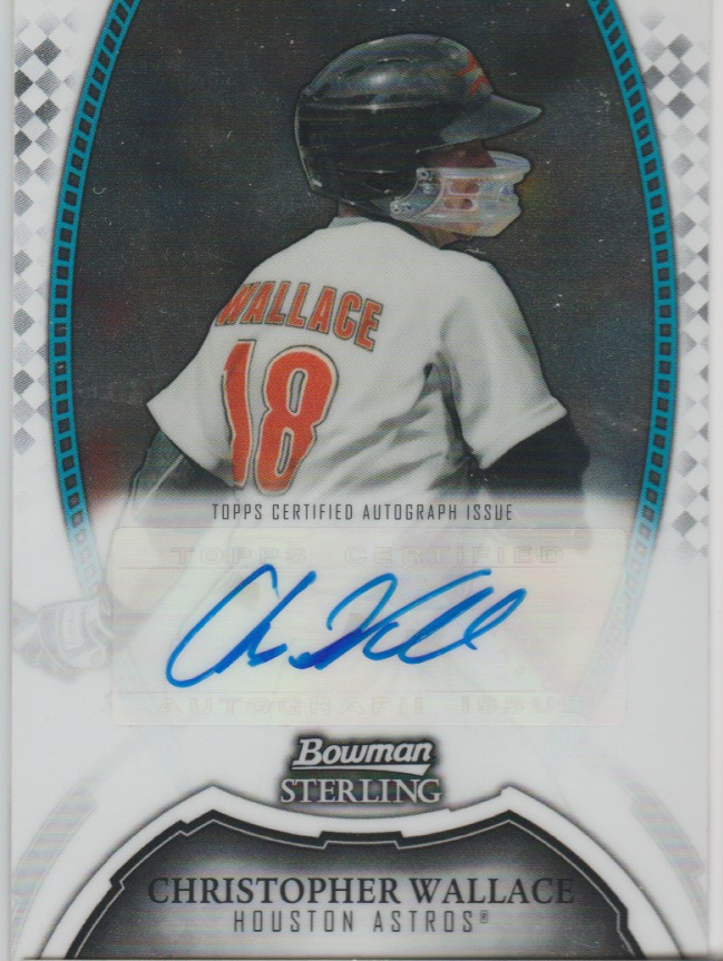 Christopher Wallace 2011 Topps Bowman Sterling autograph auto card BSPCW