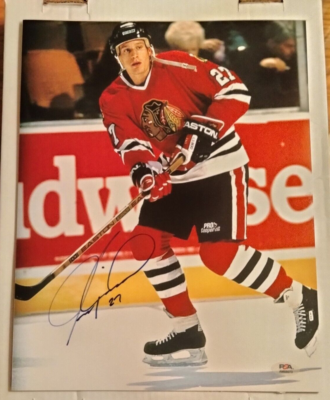 Jeremy Roenick Blackhawks Autographed 11x14 Hockey Photo PSA/DNA