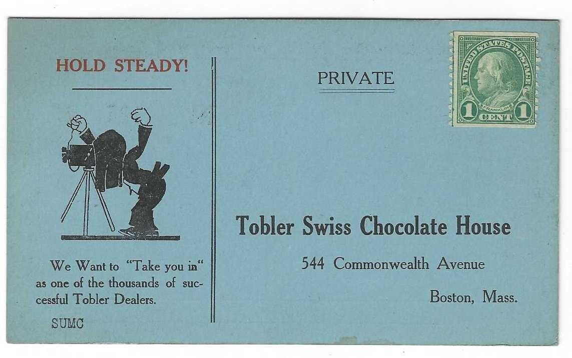  Tobler Swiss Chocolate House of Boston Postcard & Order Form - No Cancel Stamp