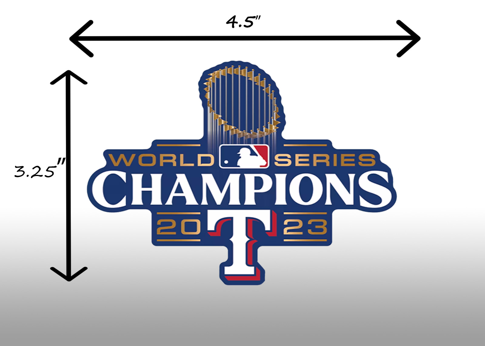 Texas Rangers World Series Champions 2023 4.5\