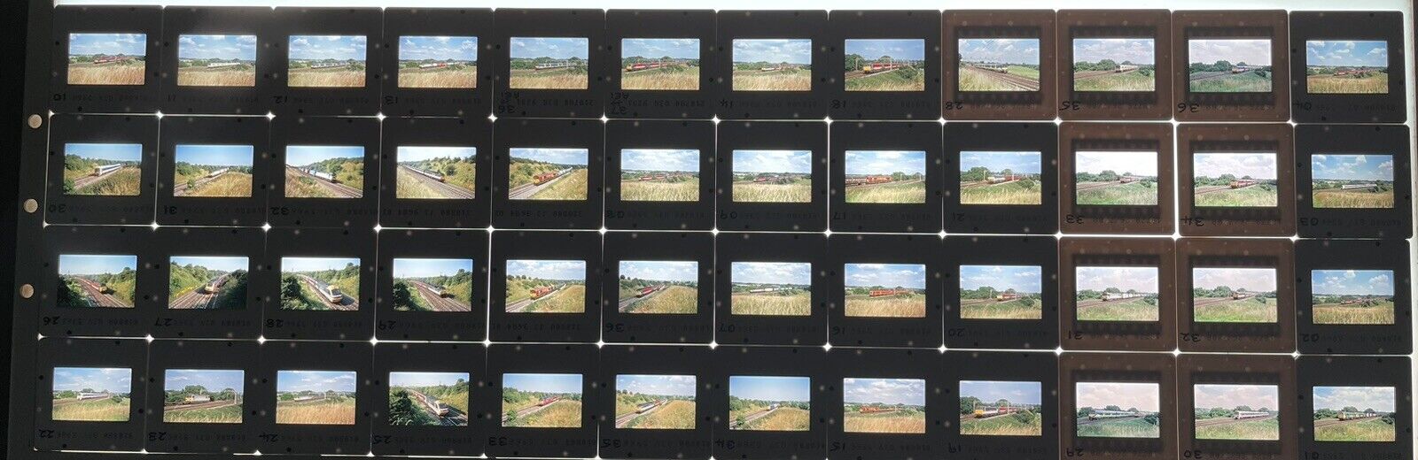 Original 35mm Train Slides X 48 Soulbury North Of Tackley Dated 2000 (T1)