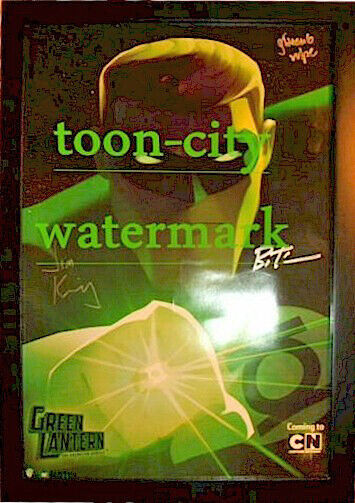 ✅ Green Lantern The Animated Series hand signed Bruce Timm Warner Bros NEW Frame