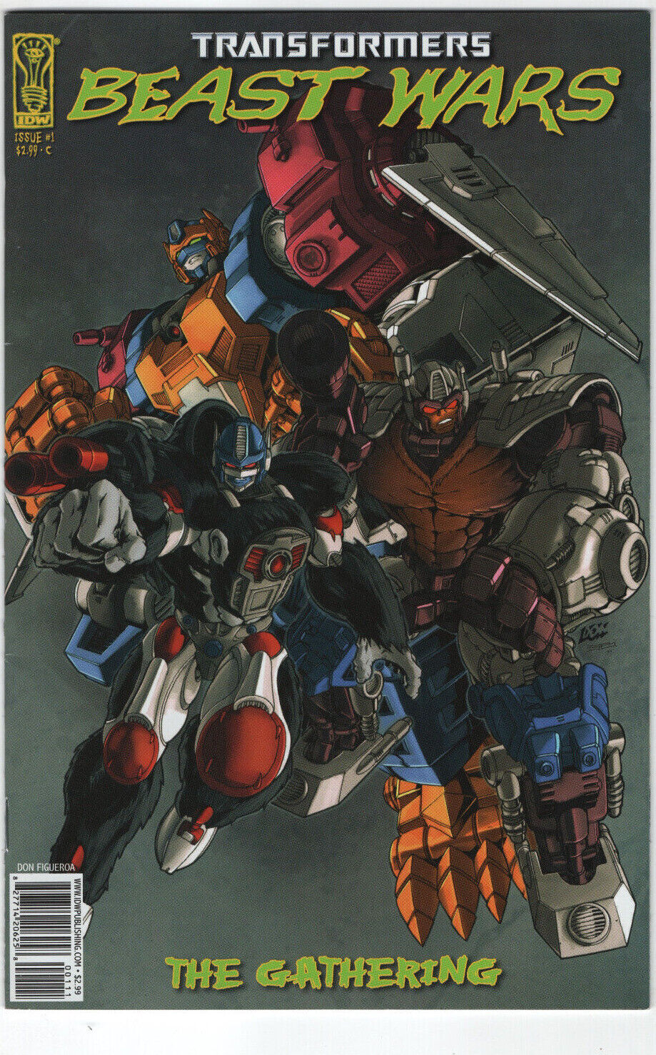 Transformers: Beast Wars The Gathering #1 2006 IDW Comic 1st Series C Variant