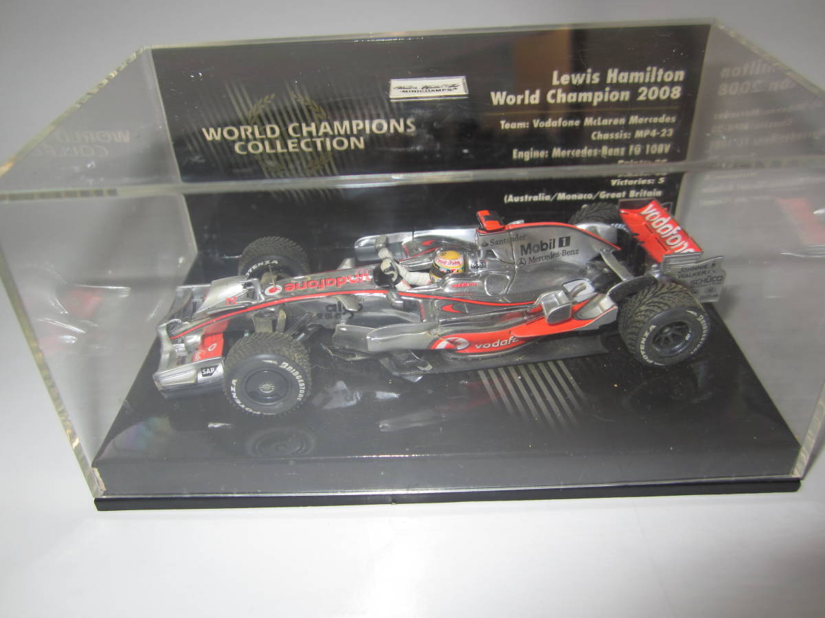 PMA World Champion Box 1/43 McLaren MP4 23 British GP Winner No22 Lewis Hamilt
