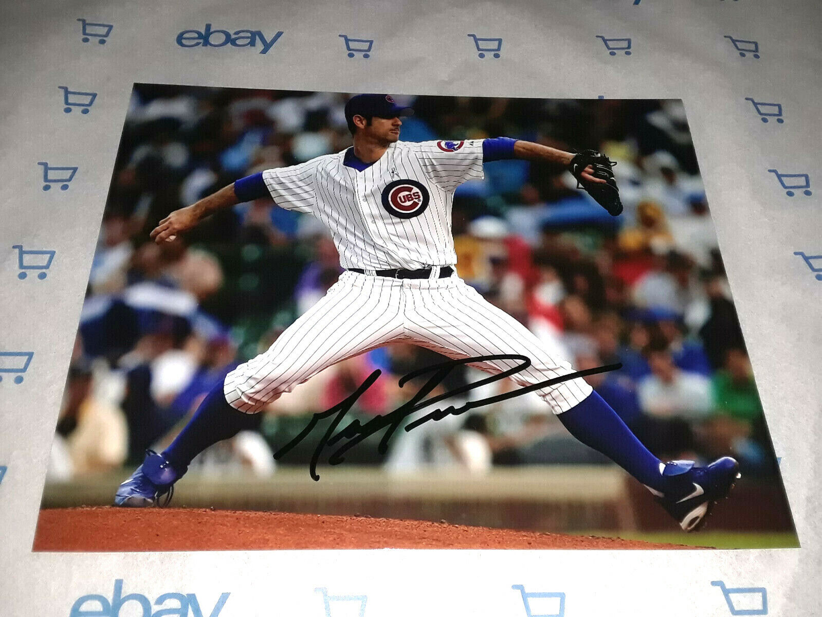 MARK PRIOR CHICAGO CUBS SIGNED AUTOGRAPHED 8X10 PHOTO W/COA