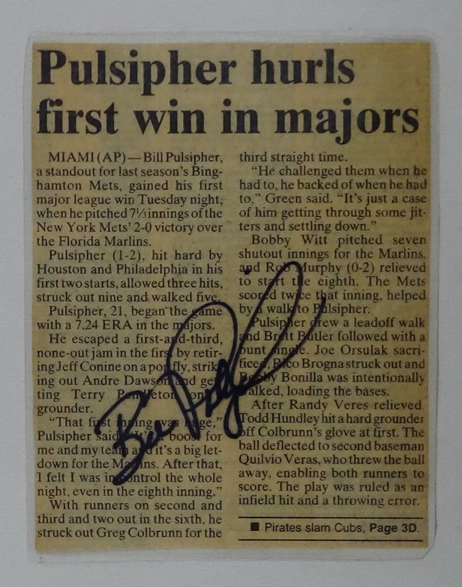 Bill Pulsipher Signed 4\