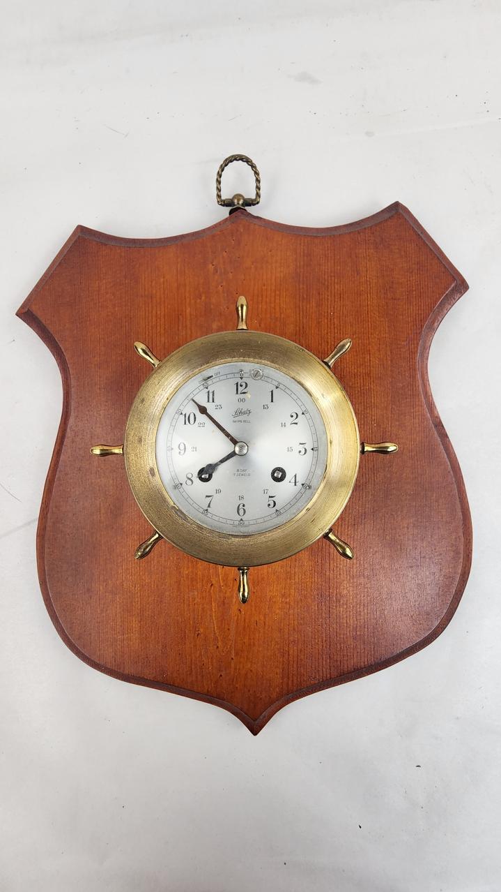 Schatz Ships Bell Day 7 Jewels Clock Wood/Brass Decorative Mounted Plaque