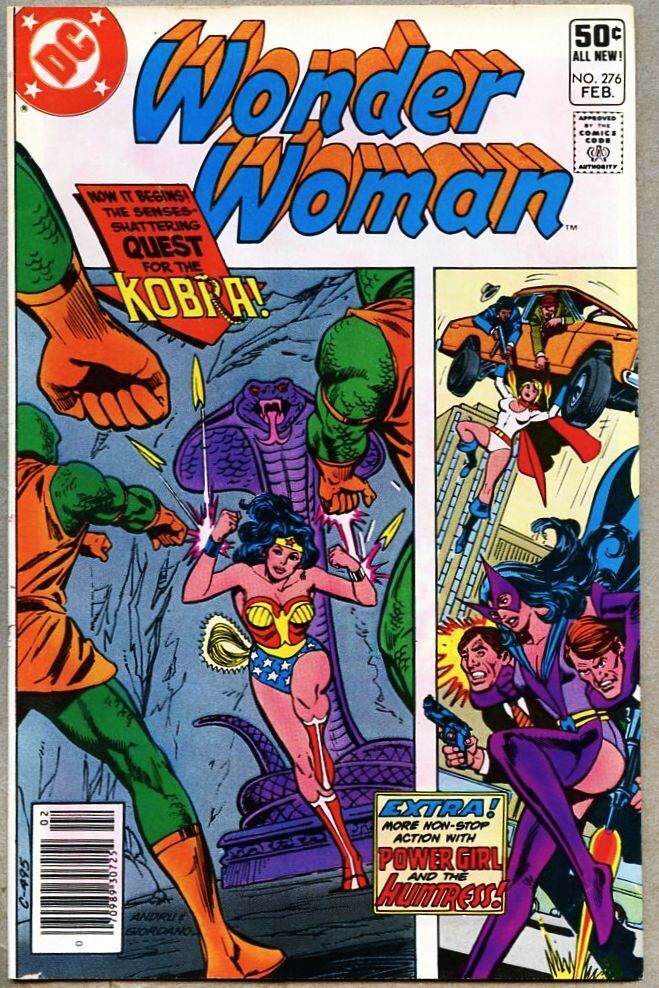 Wonder Woman #276-1981 fn+ 6.5 Huntress Power Girl Kobra