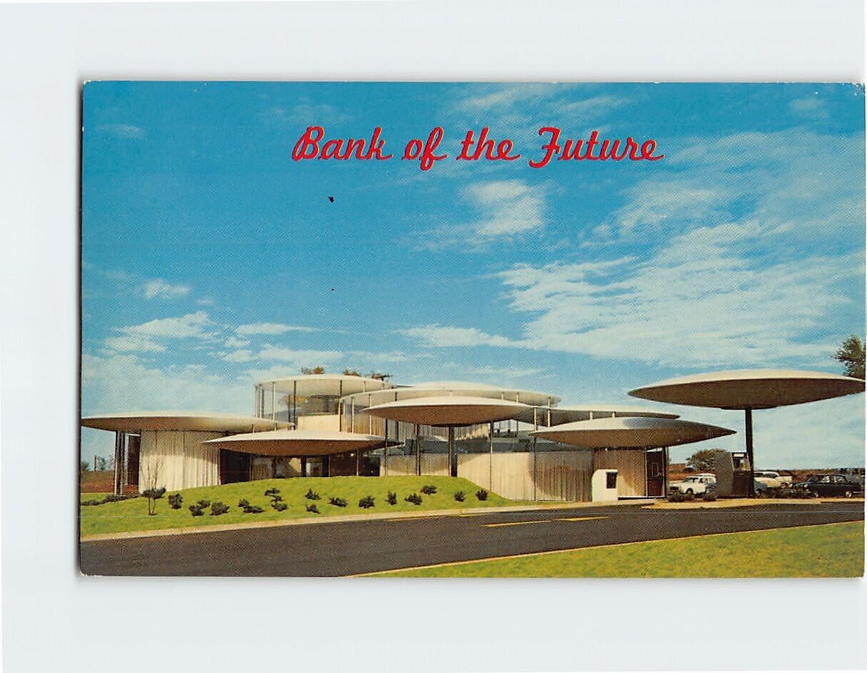 Postcard State Capitol Bank Oklahoma City Oklahoma USA
