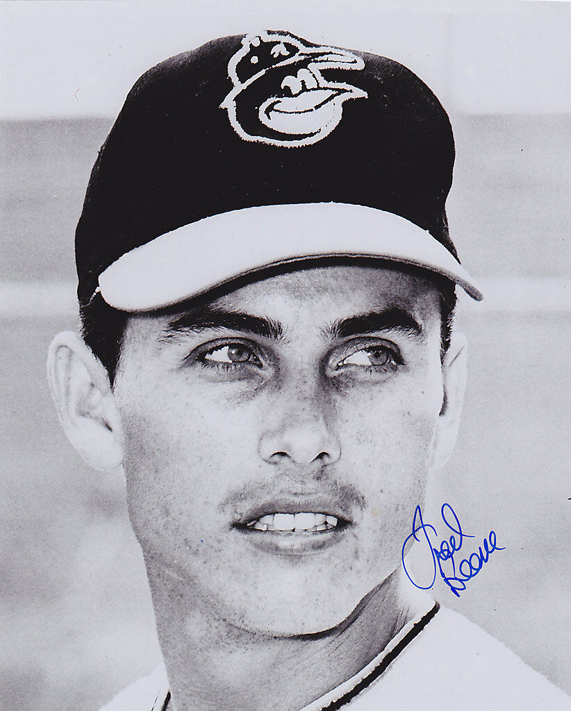 FRED BEENE  BALTIMORE ORIOLES  ACTION SIGNED 8x10
