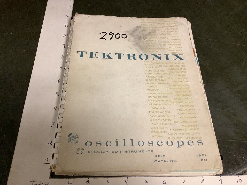 June 1961 TEKTRONIX Oxcilloscopes & assoc. instruments catalog 20: 