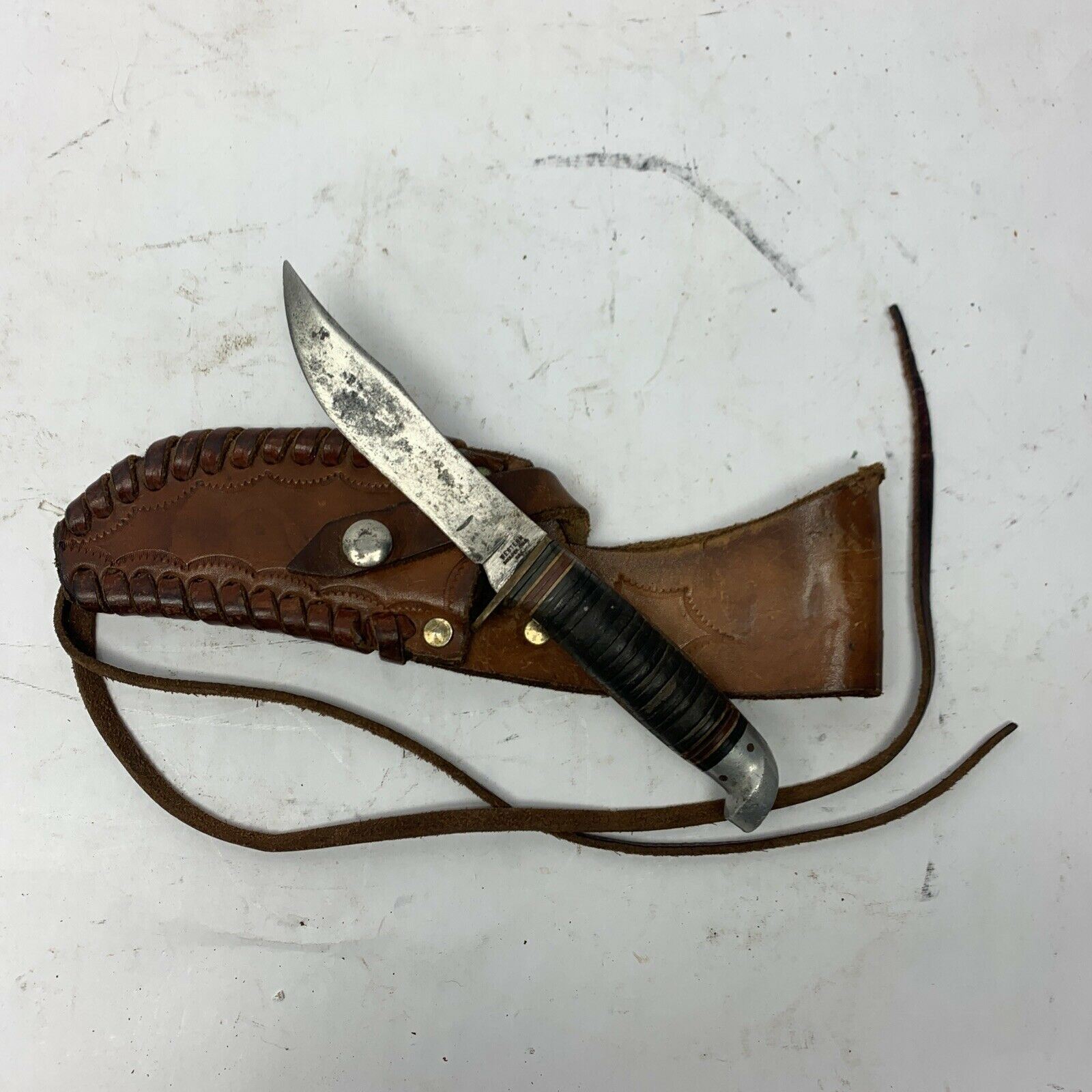 Western Fighting Military Knife  & WESTERN BOULDER COLORADO KNIFE