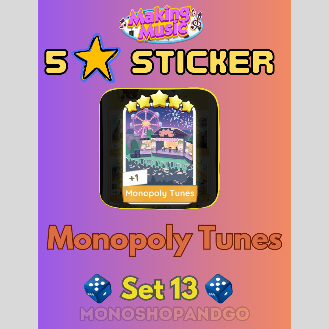 Monopoly GO 4&5 Star Stickers⚡⚡Fast Delivery (Read Description)