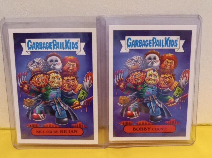 Garbage Pail Kids Kill or Be Kilian & Bobby Count Set of 2 Oh the Horror-ible