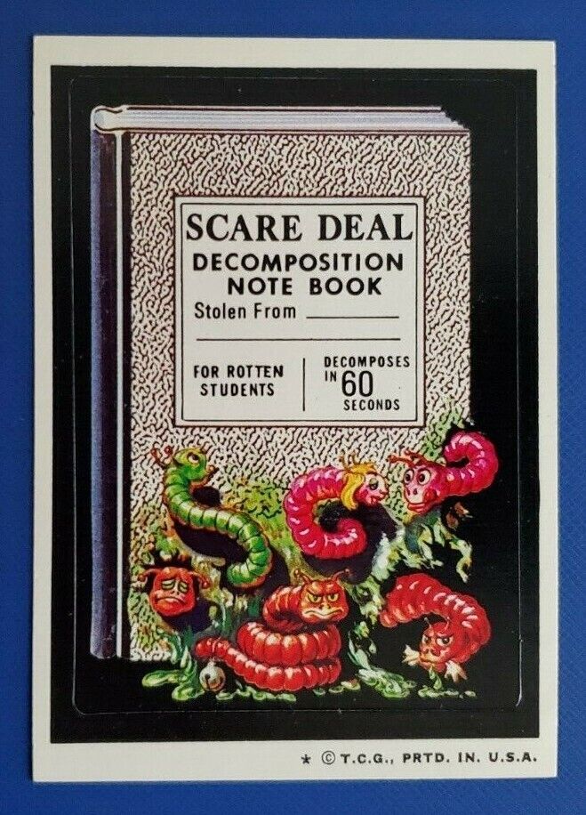 1974 WACKY PACKAGES SERIES 6 TAN BACK     SCARE DEAL      NM/MT    