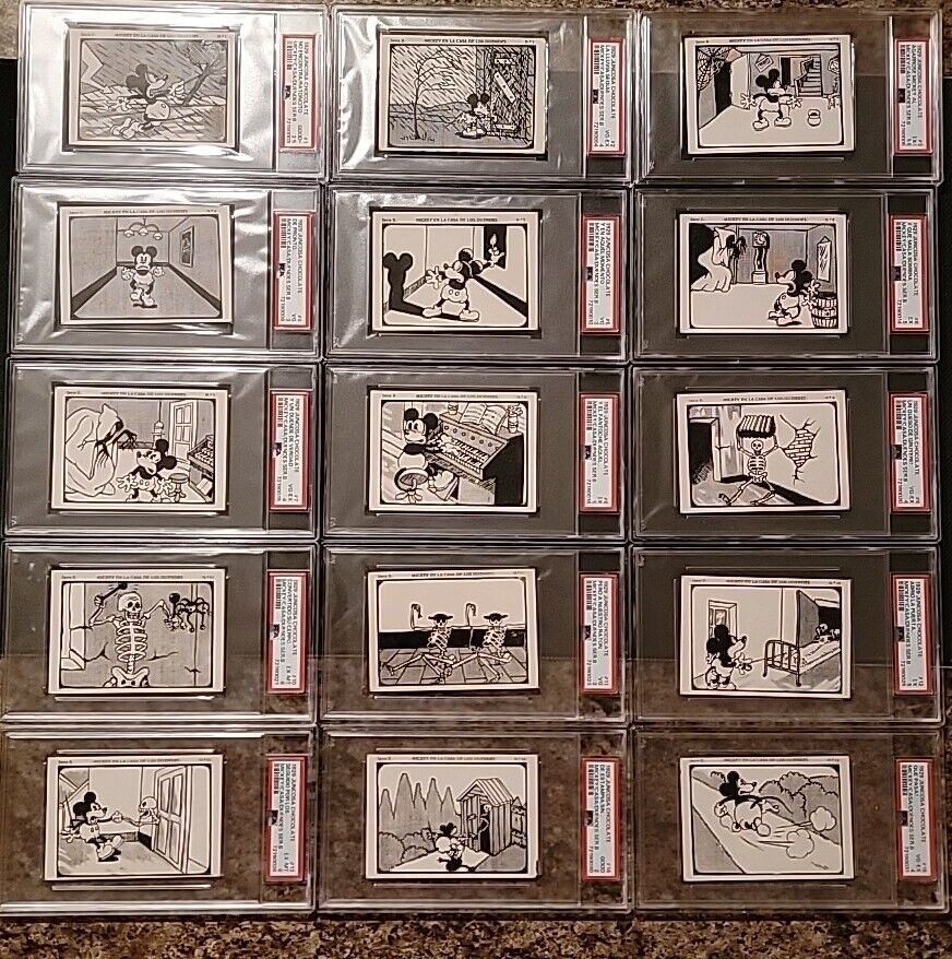 1929 Juncosa Chocolate Mickey Mouse ROOKIE PSA COMPLETE SET Non Sports GRAIL 🤯