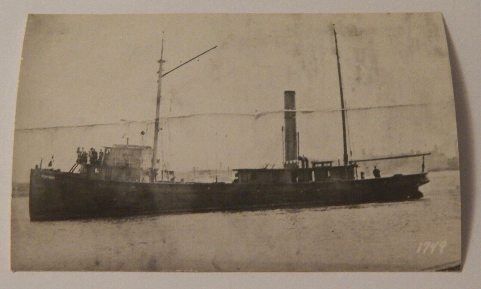 Steamship Steamer DOROTHY F. WACKER real photo postcard RPPC