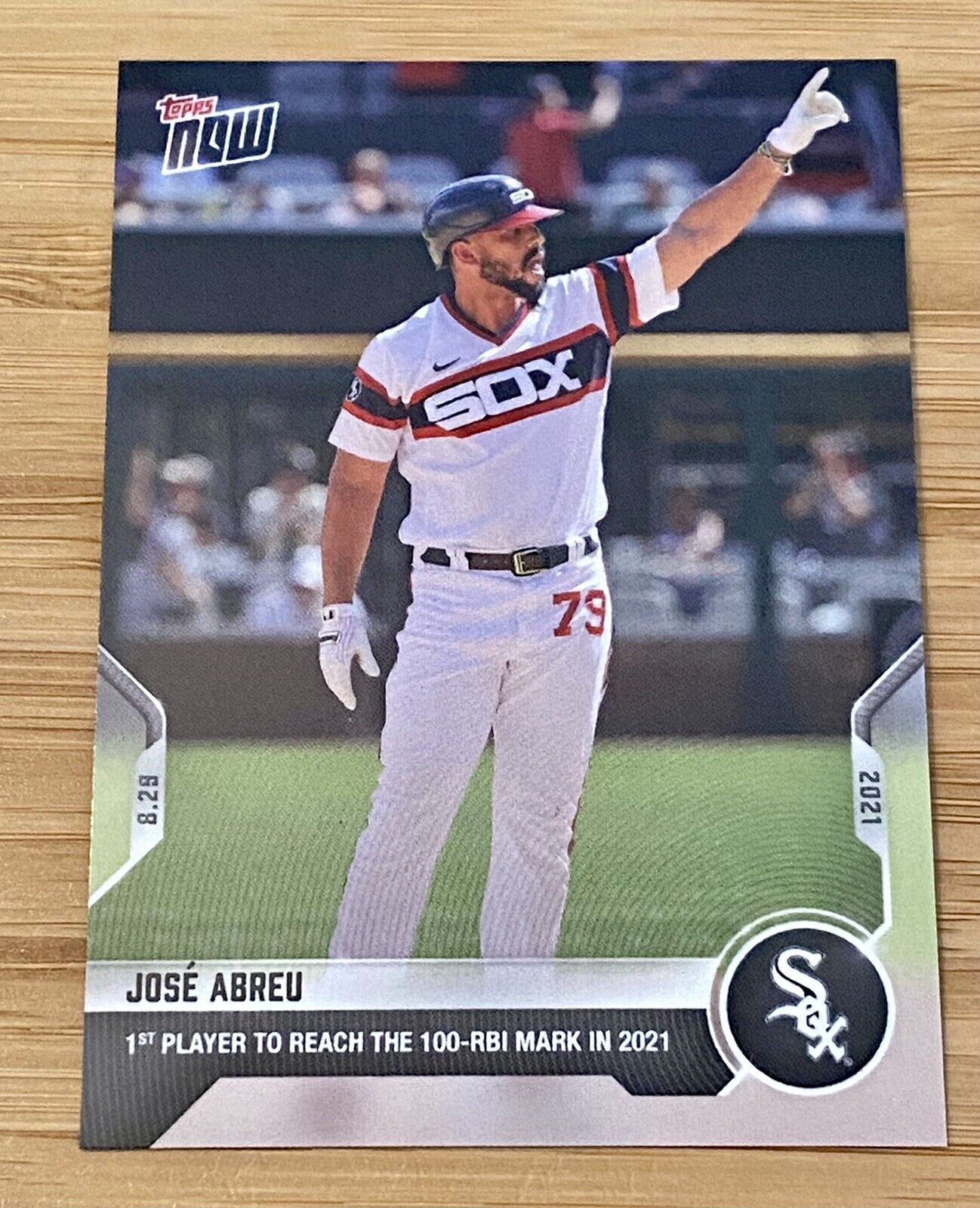 Jose Abreu, Chicago White Sox, 1st Player To Reach 100-RBI Mark In 2021, TN#730