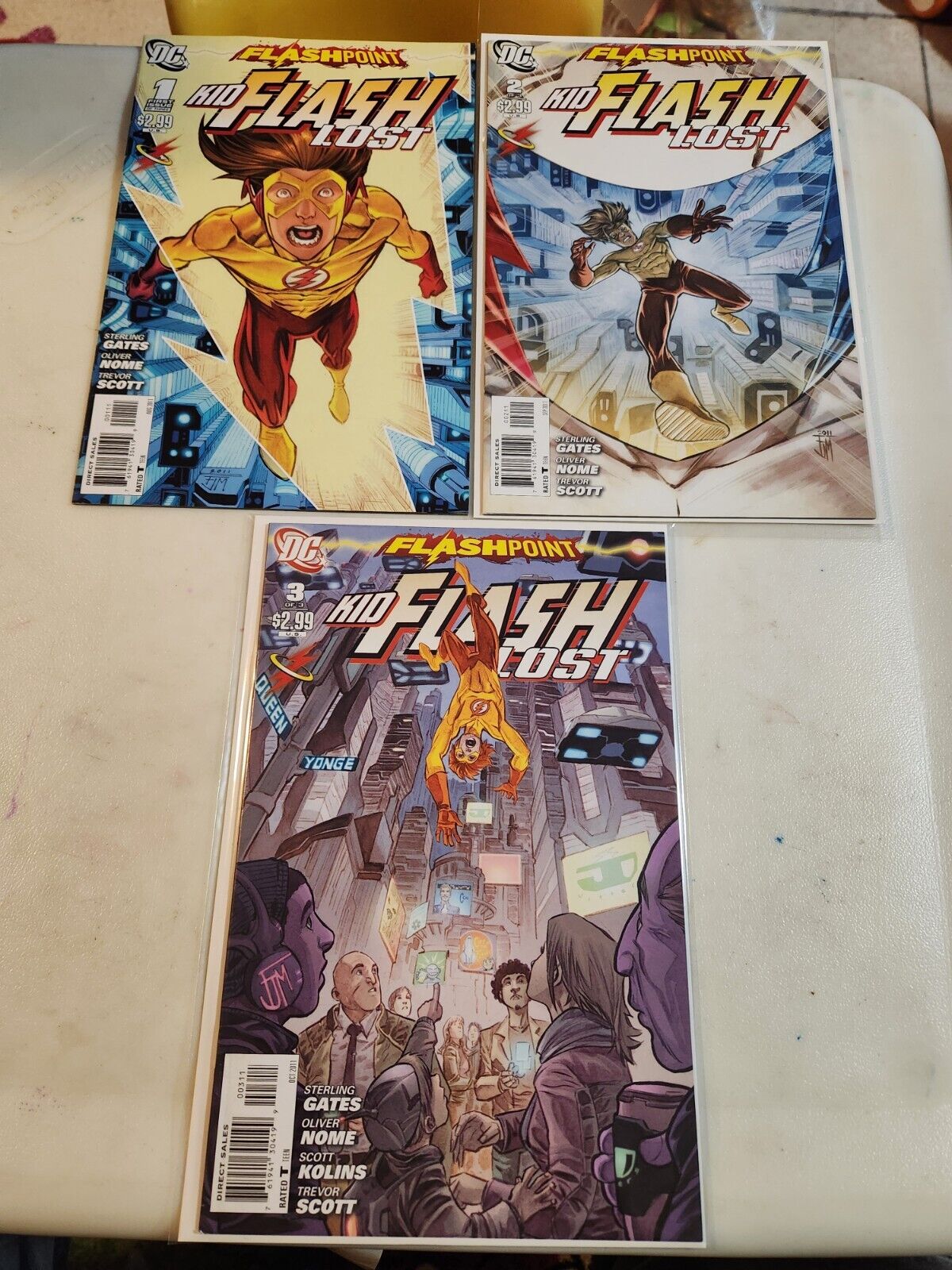 Flashpoint: Kid Flash Lost SET#1-3 DC COMIC BOOK 9.4 AVG V35-35