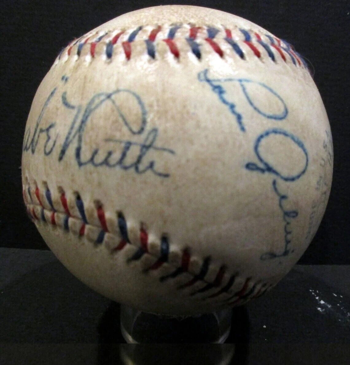Babe Ruth and Lou Gehrig - Autographed Baseball - Beautiful High Quality Replica