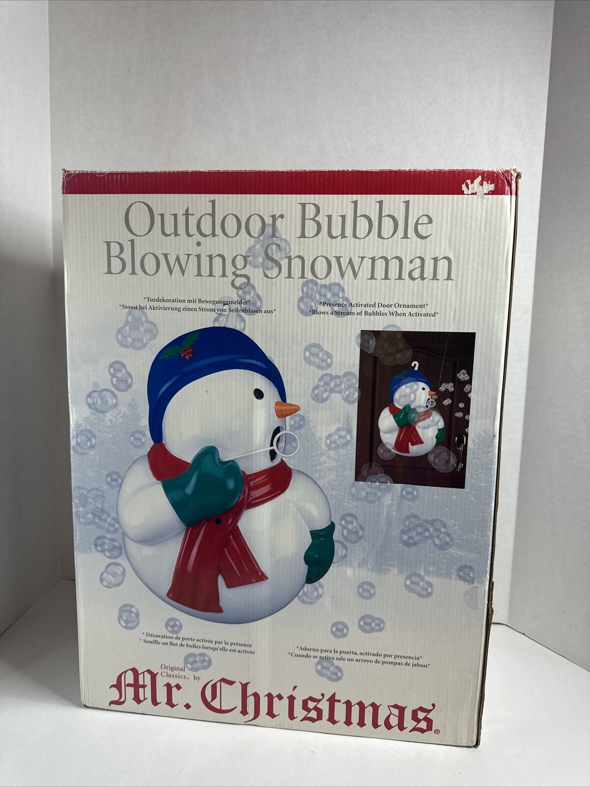 Mr. Christmas Outdoor Bubble Blowing Snowman Very Rare Works 2006