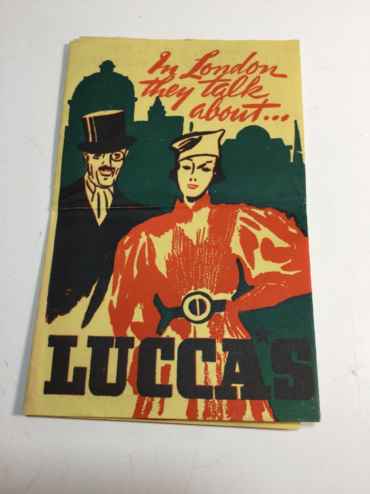Rare Vintage Lucca Restaurant Menu Los Angeles Advertising Mailer April 1st 1937