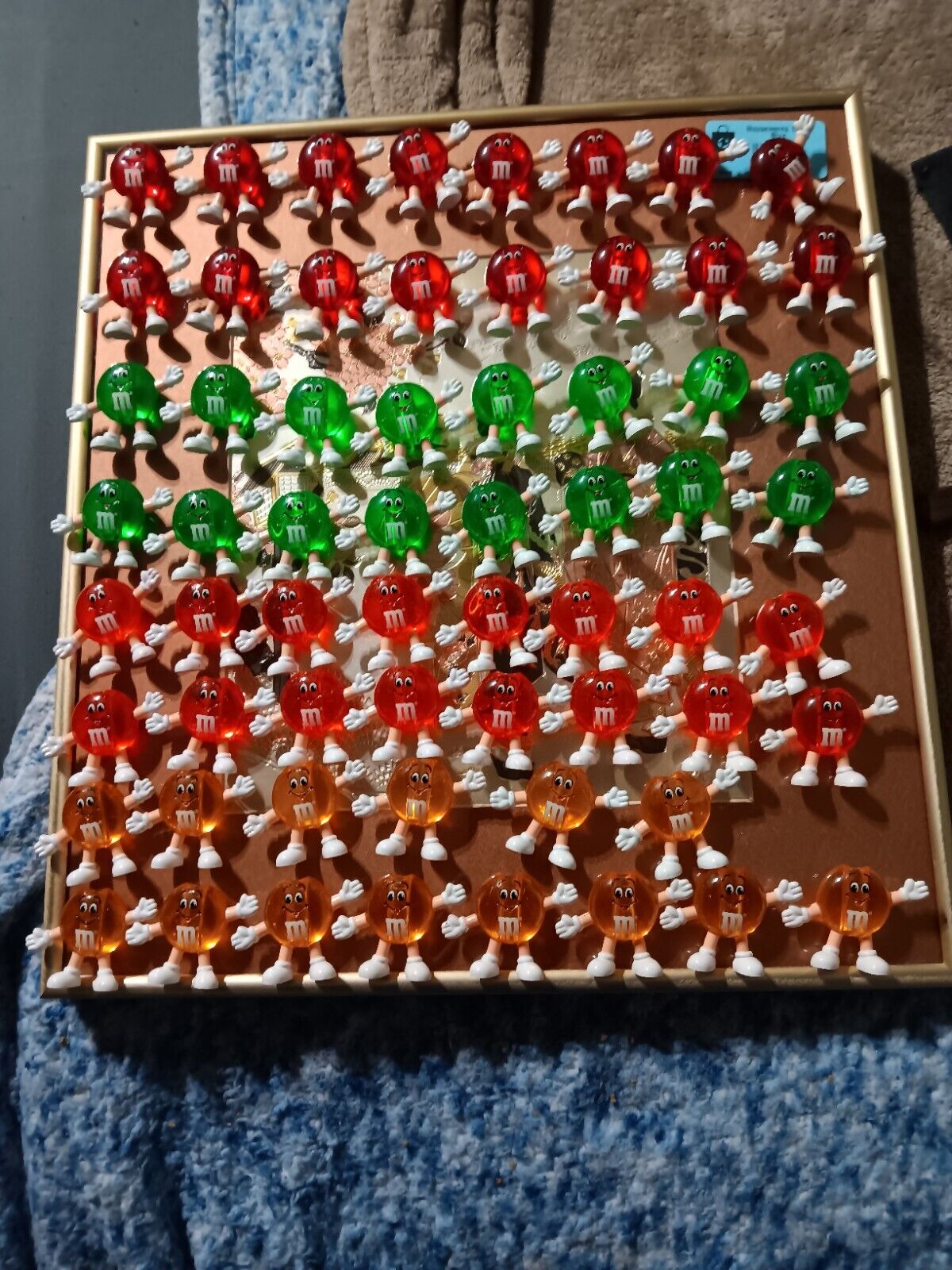 VINTAGE M&M’s M and M Happy Lights Holiday 62 Piece