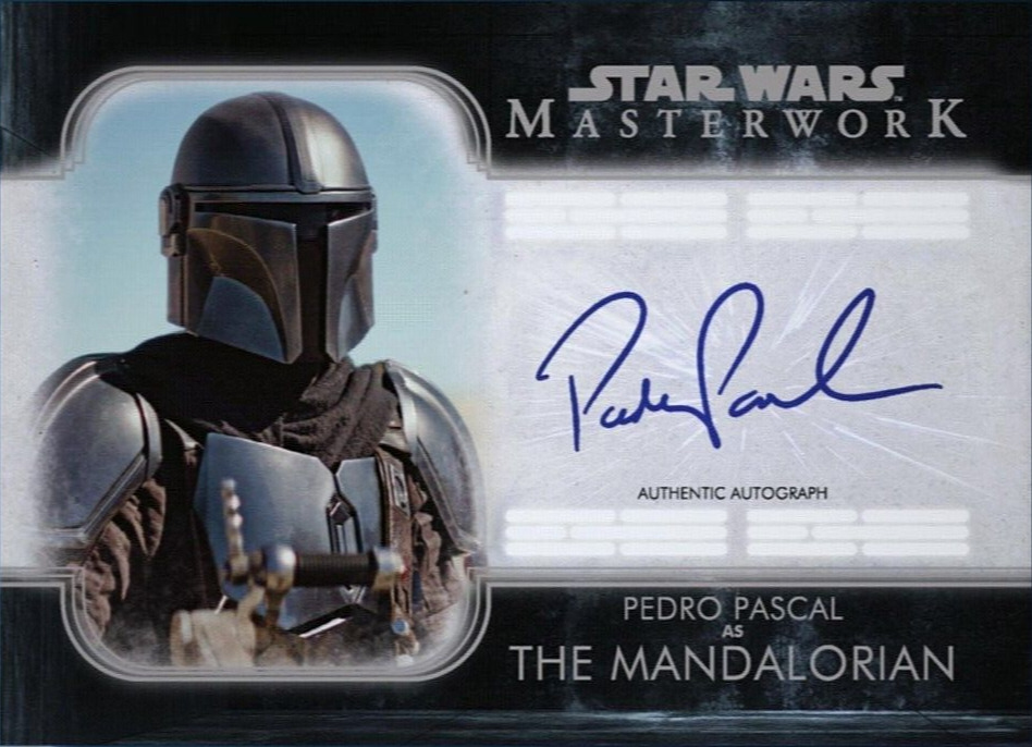 2021 Topps Star Wars Autograph PEDRO PASCAL as THE MANDALORIAN SIG Digital Card