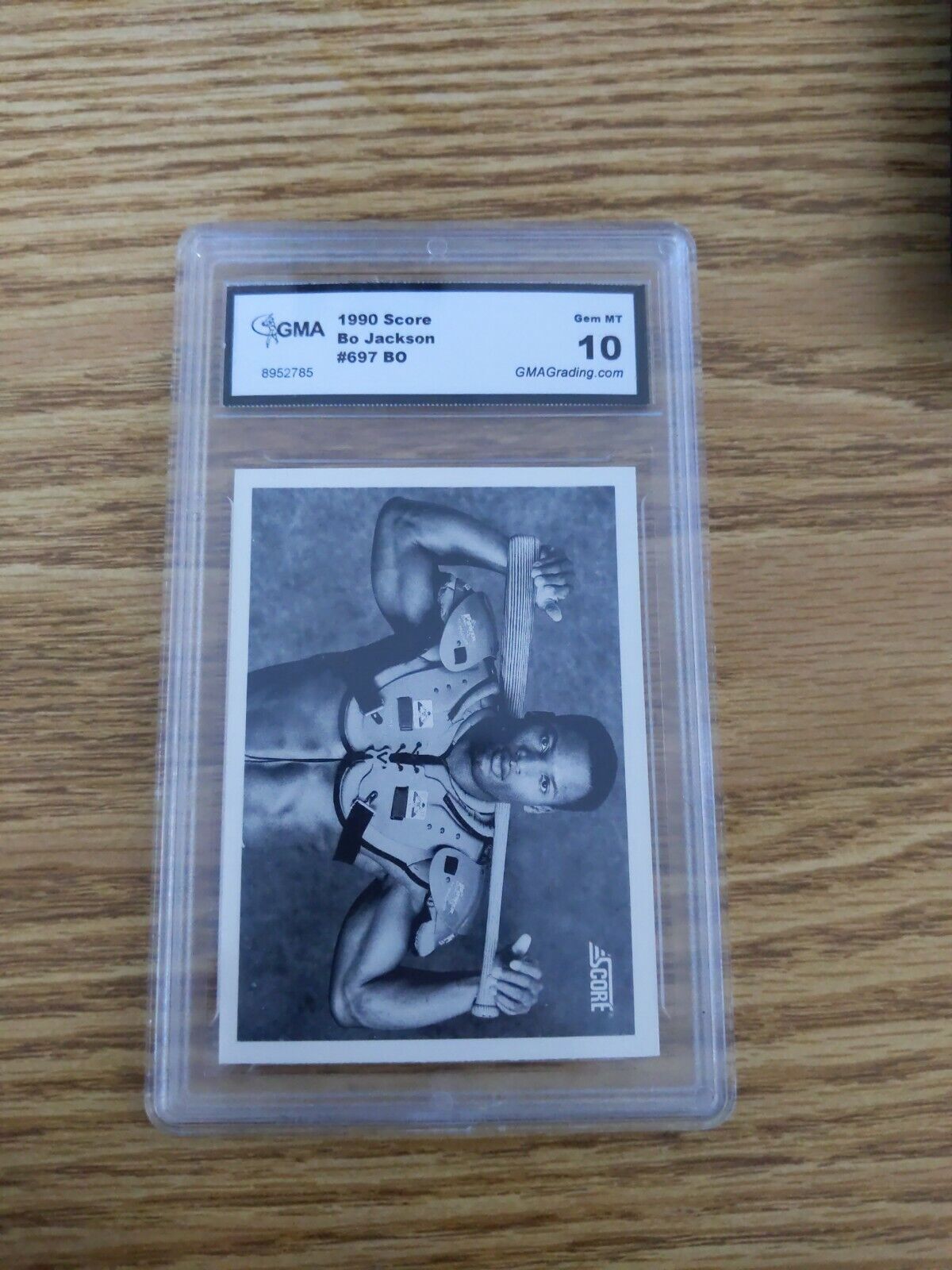 1990 Score Bo Jackson Kansas City Royals #697 Baseball Card Gem Mint 10 Graded