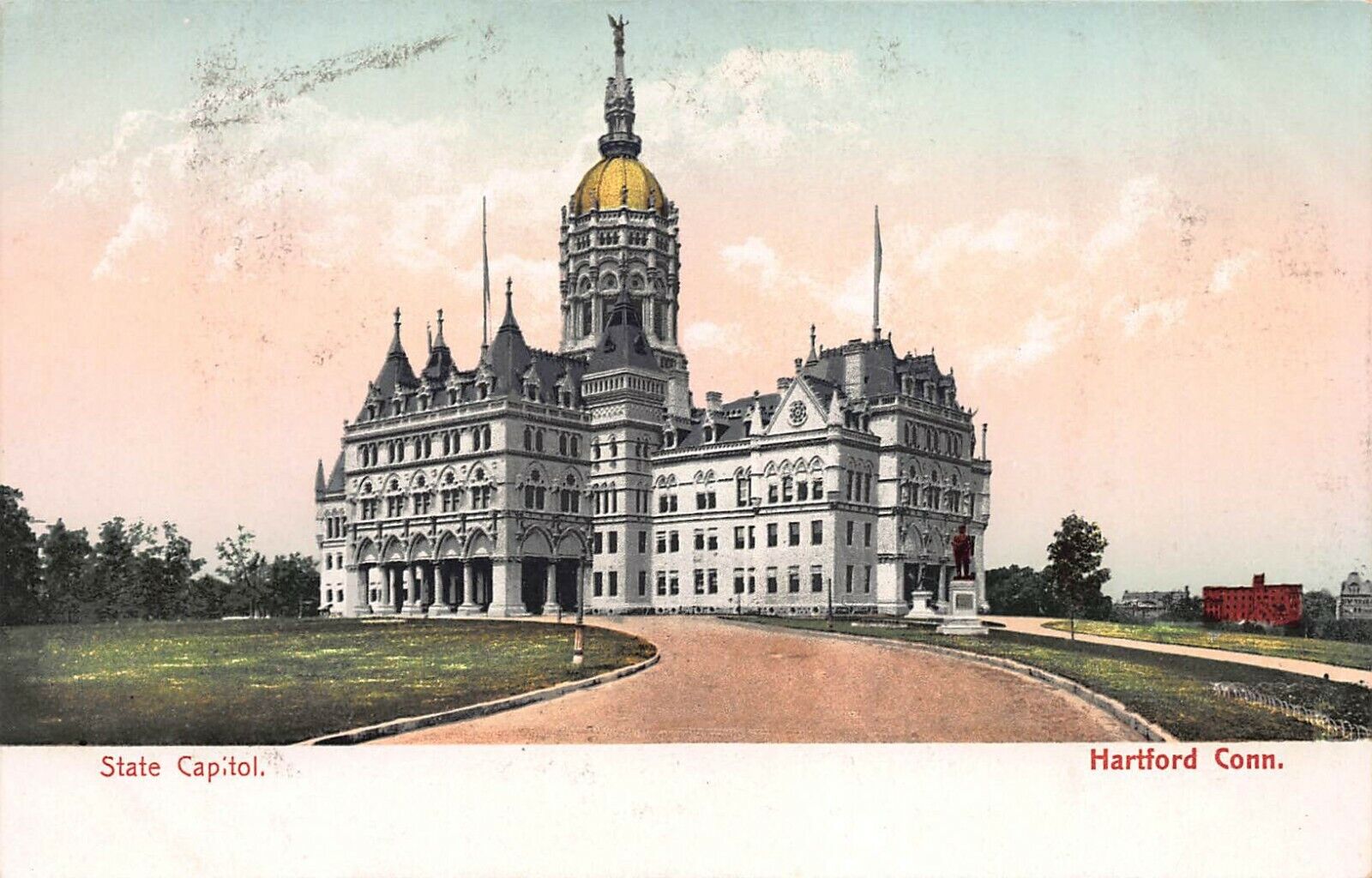 State Capitol, Hartford, Connecticut, Early Postcard, Undivided Back, Unused 