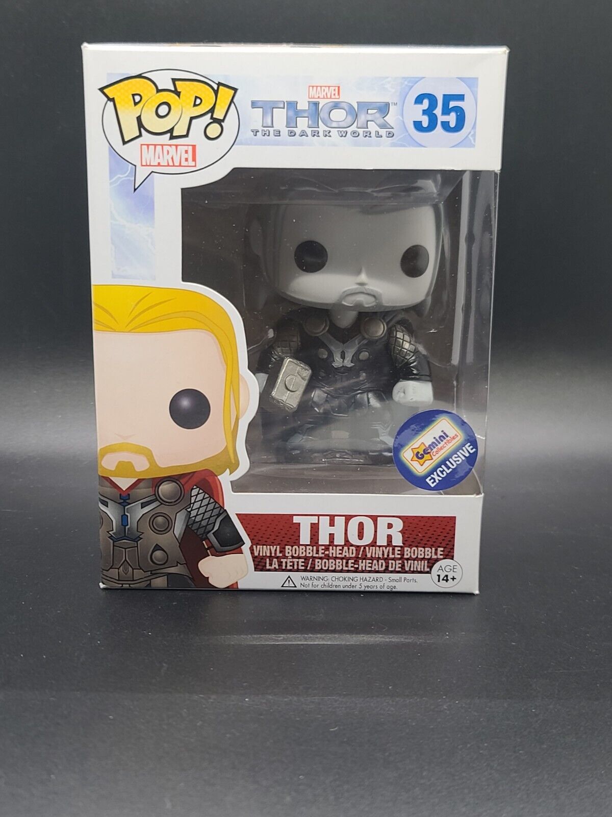 Funko Pop Marvel Thor The Dark World #35 Thor (B&W) Gemini Collectibles Excl