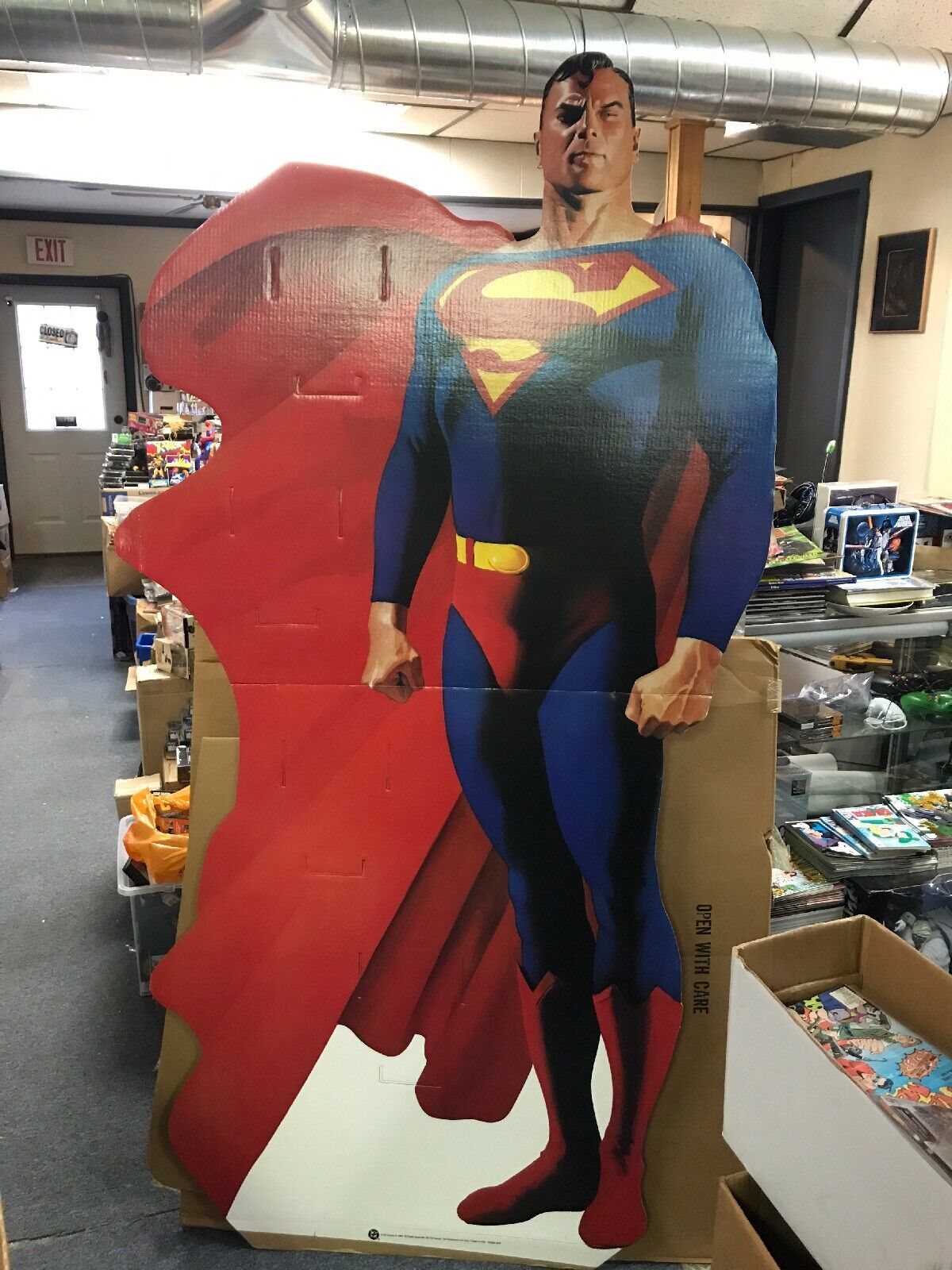 Alex Ross Standee Stand Up Promotion Dc 1998 6foot Large And Very Rare