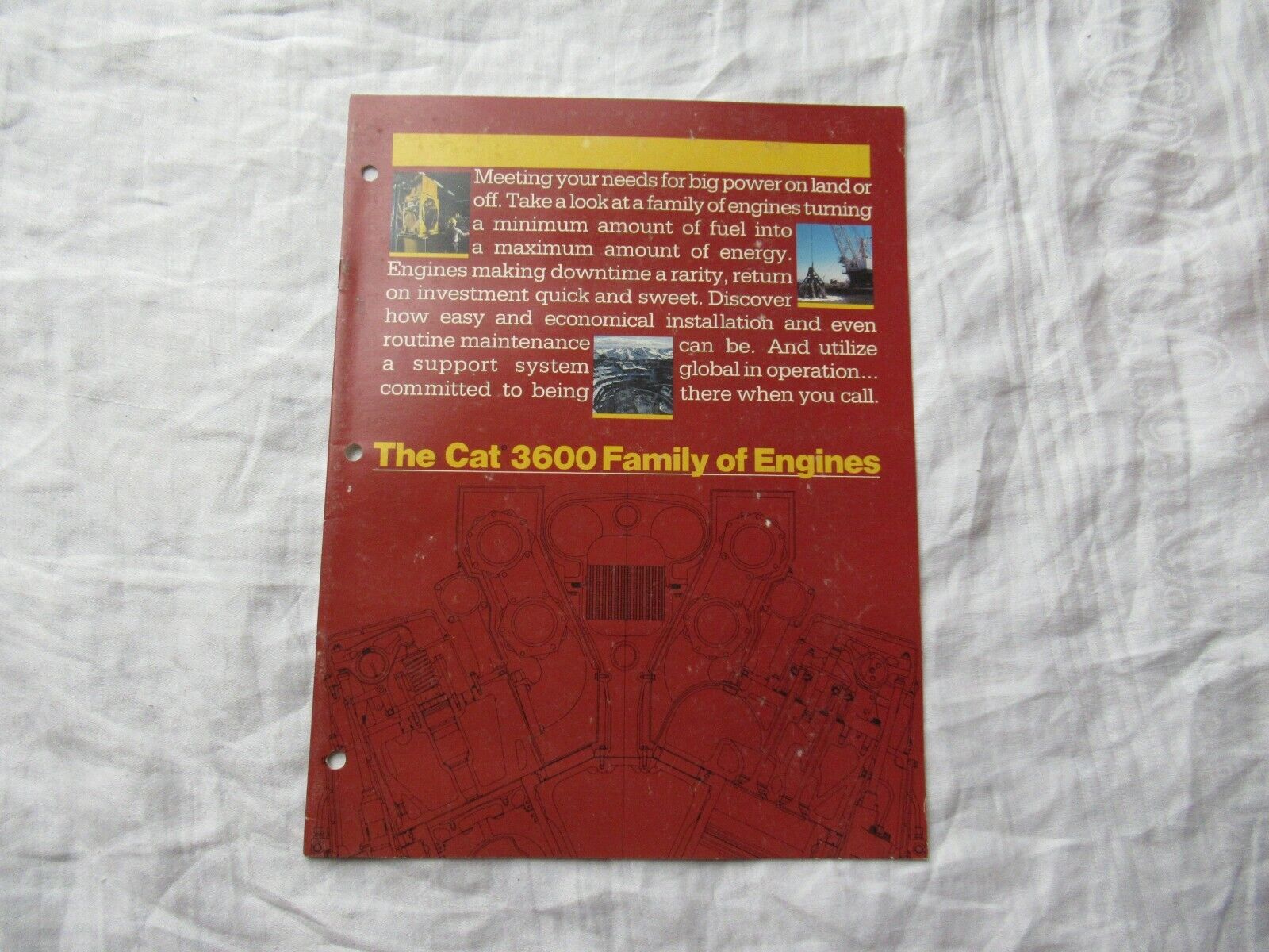 Caterpillar CAT 3600 3606 3608 3616 3612  engine brochure